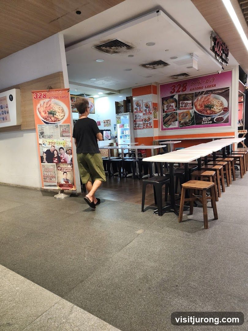 Restaurant Interior with Laksa Display