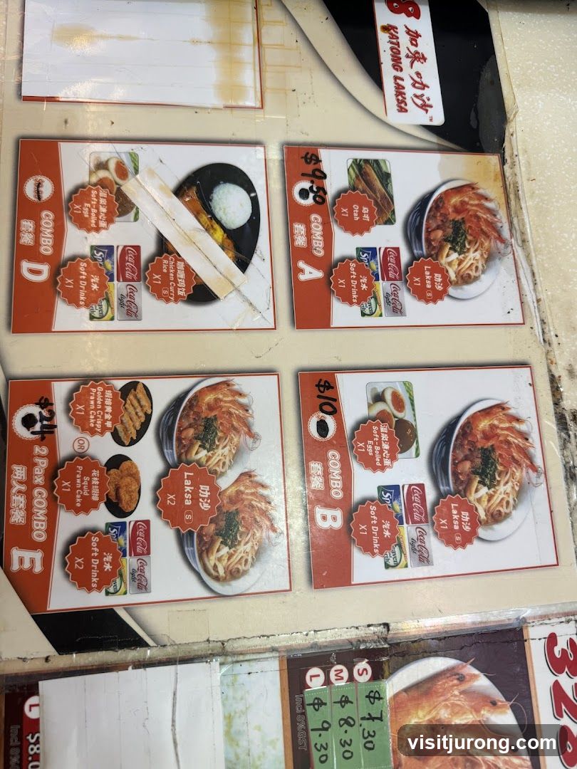 Katong Laksa Menu