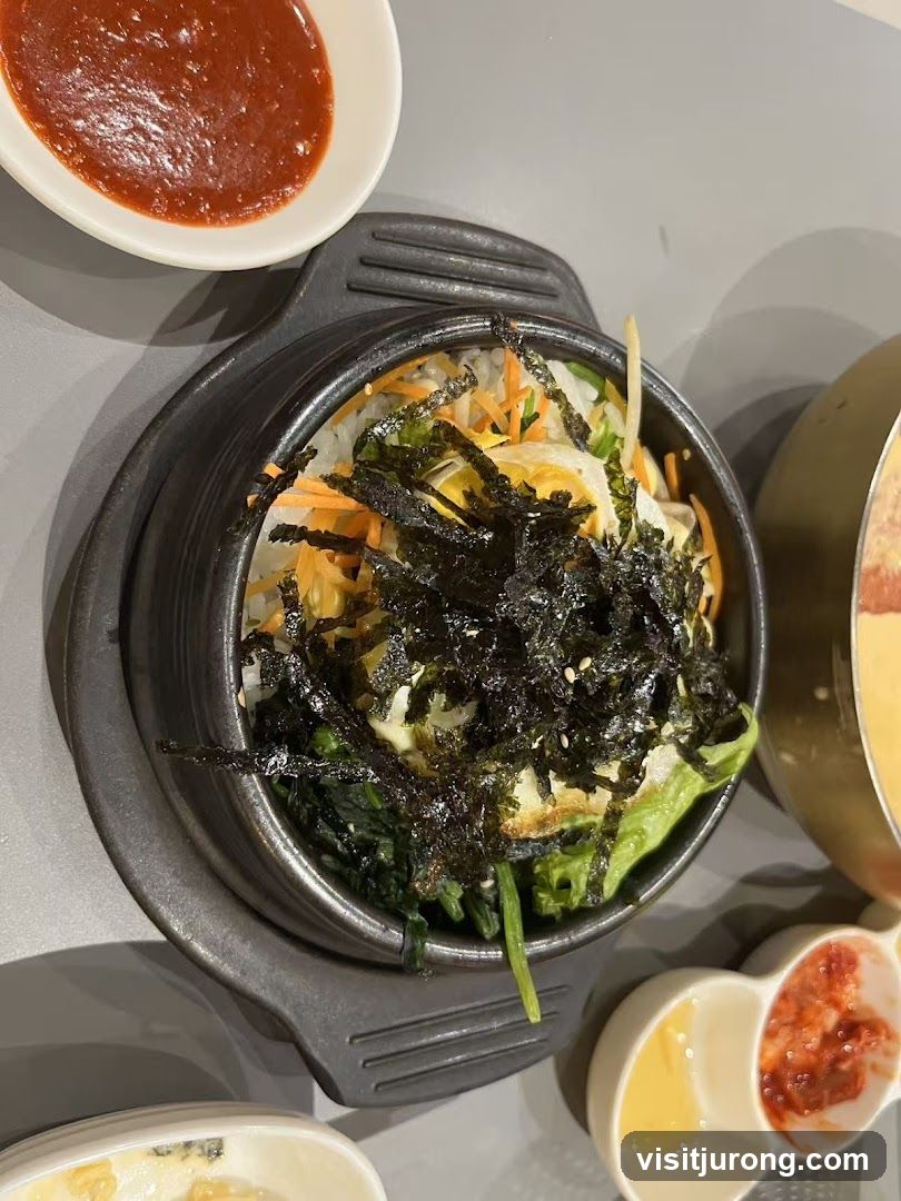 Bibimbap in a Stone Bowl