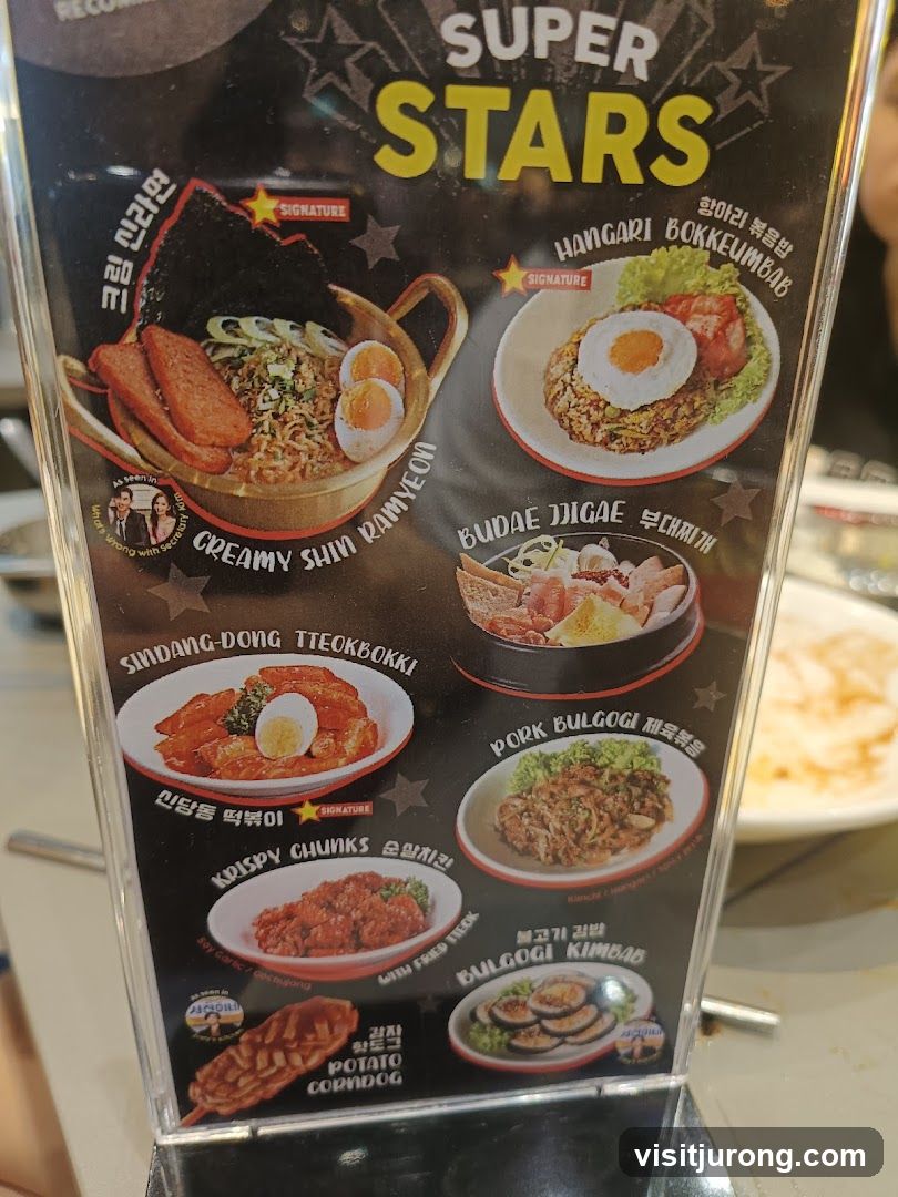 Super Stars Menu