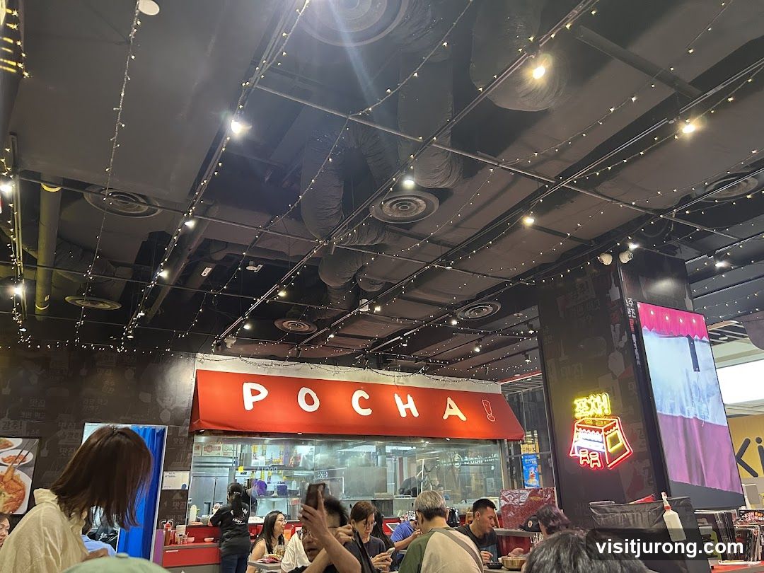 Restaurant Interior with "POCHA" Signage