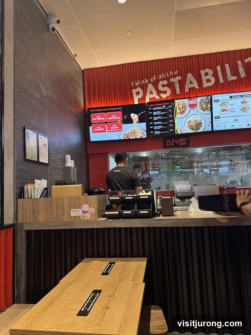 Pasta Restaurant Counter