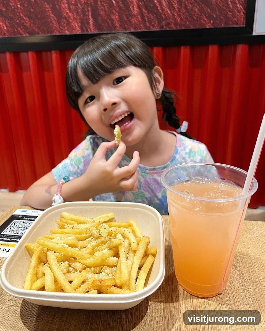 Girl Eating Fries