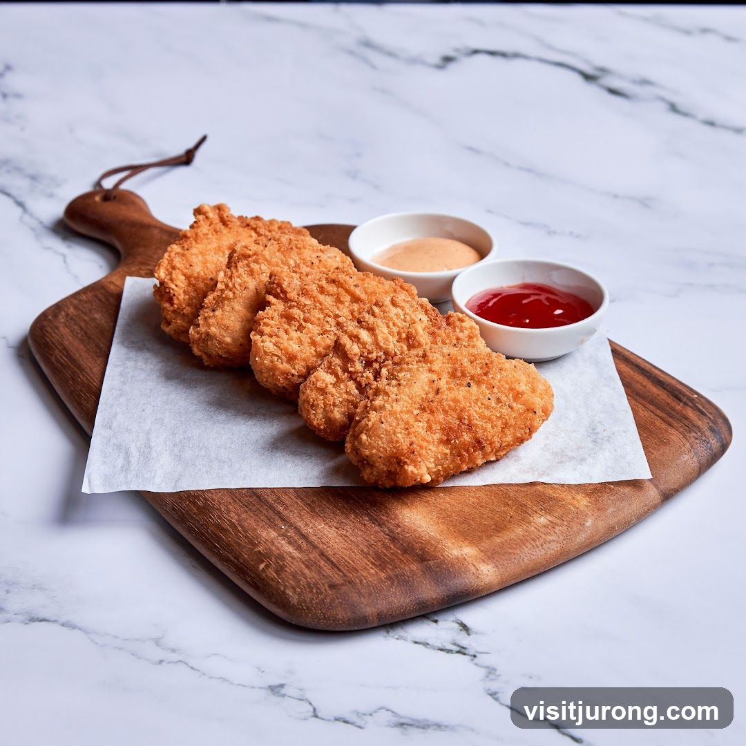 Crispy Chicken Strips with Dips