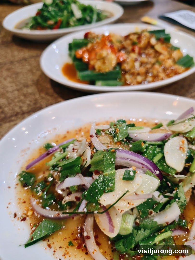 Spicy Salad with Onions and Herbs