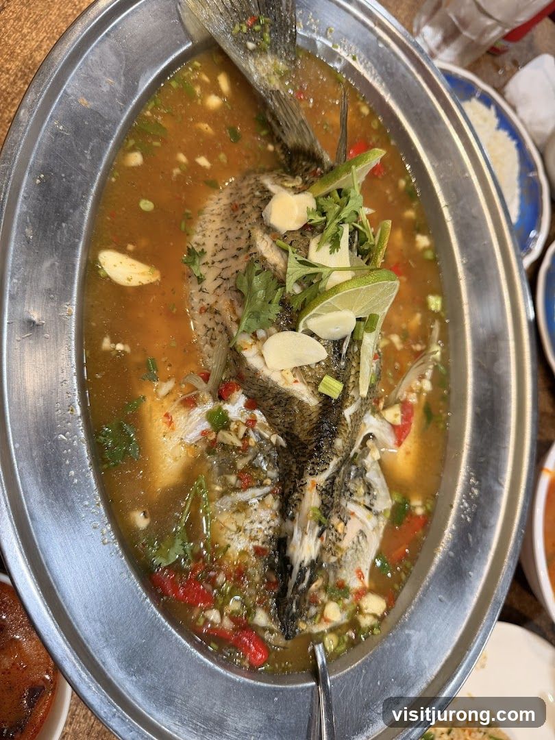 Steamed Fish with Lime and Chili