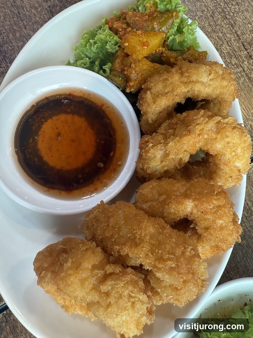 Fried Shrimp and Vegetable Dish