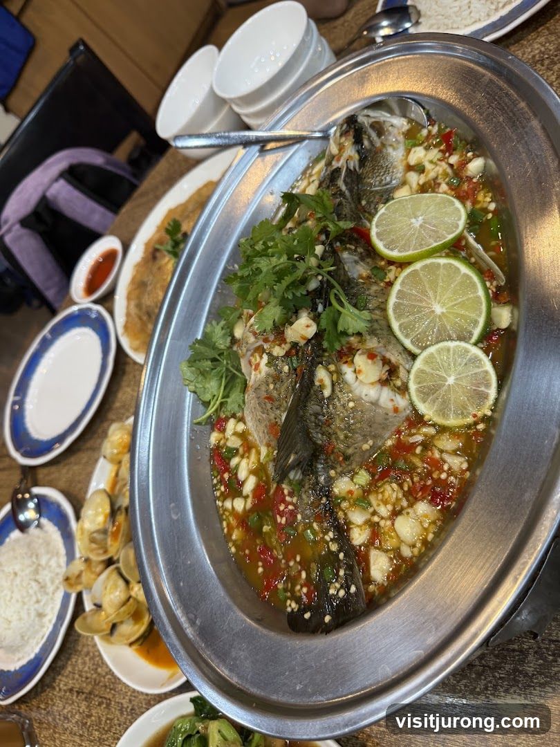 Steamed Fish with Lime and Chili