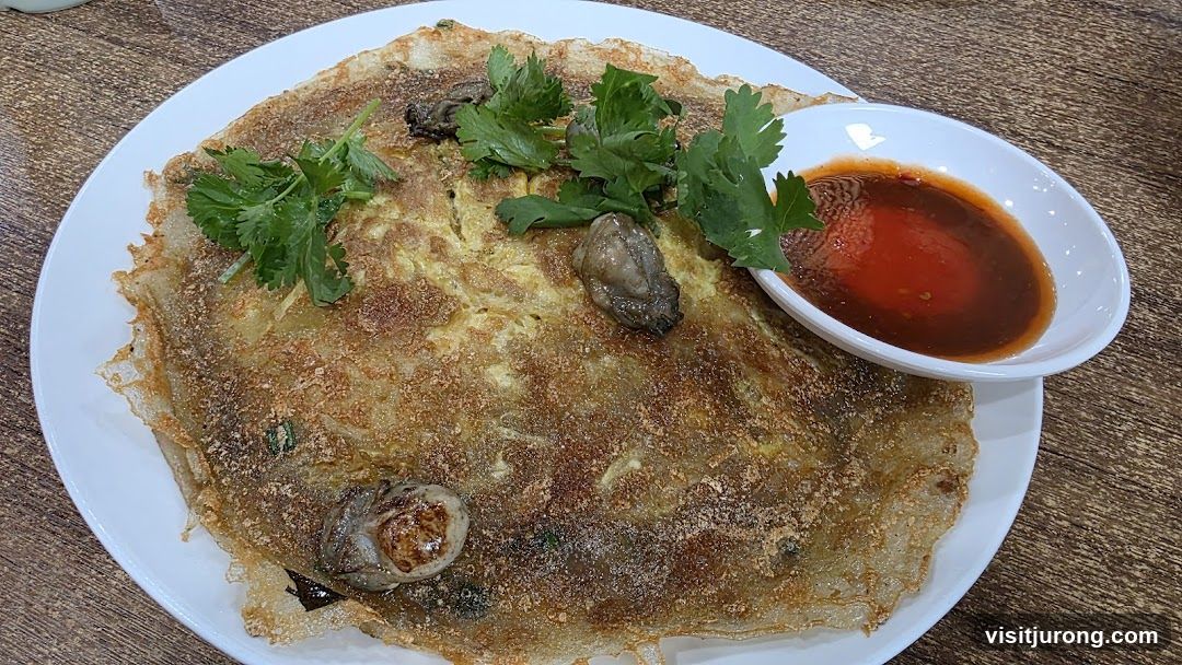 Oyster Omelet with Dipping Sauce