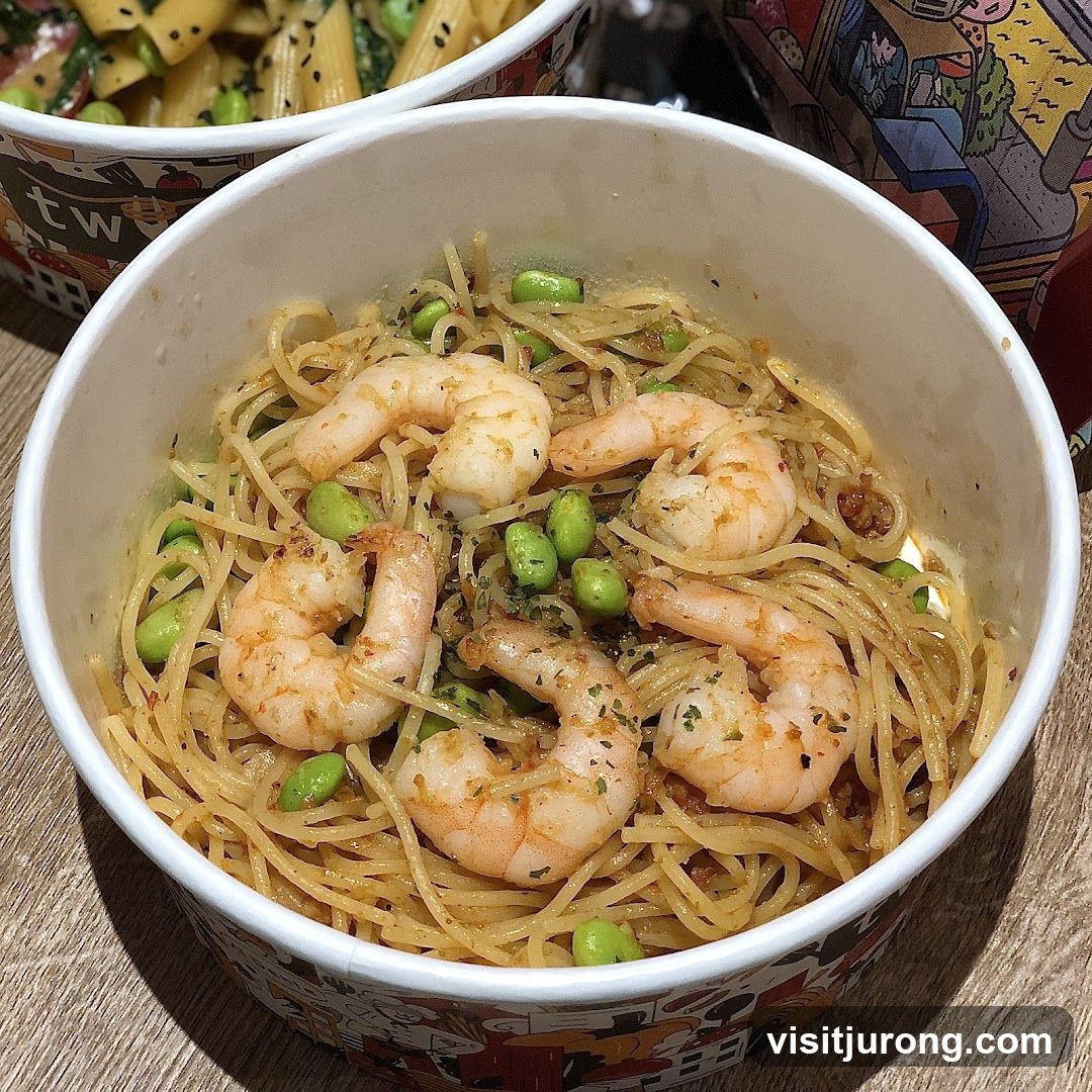 Shrimp and Edamame Pasta