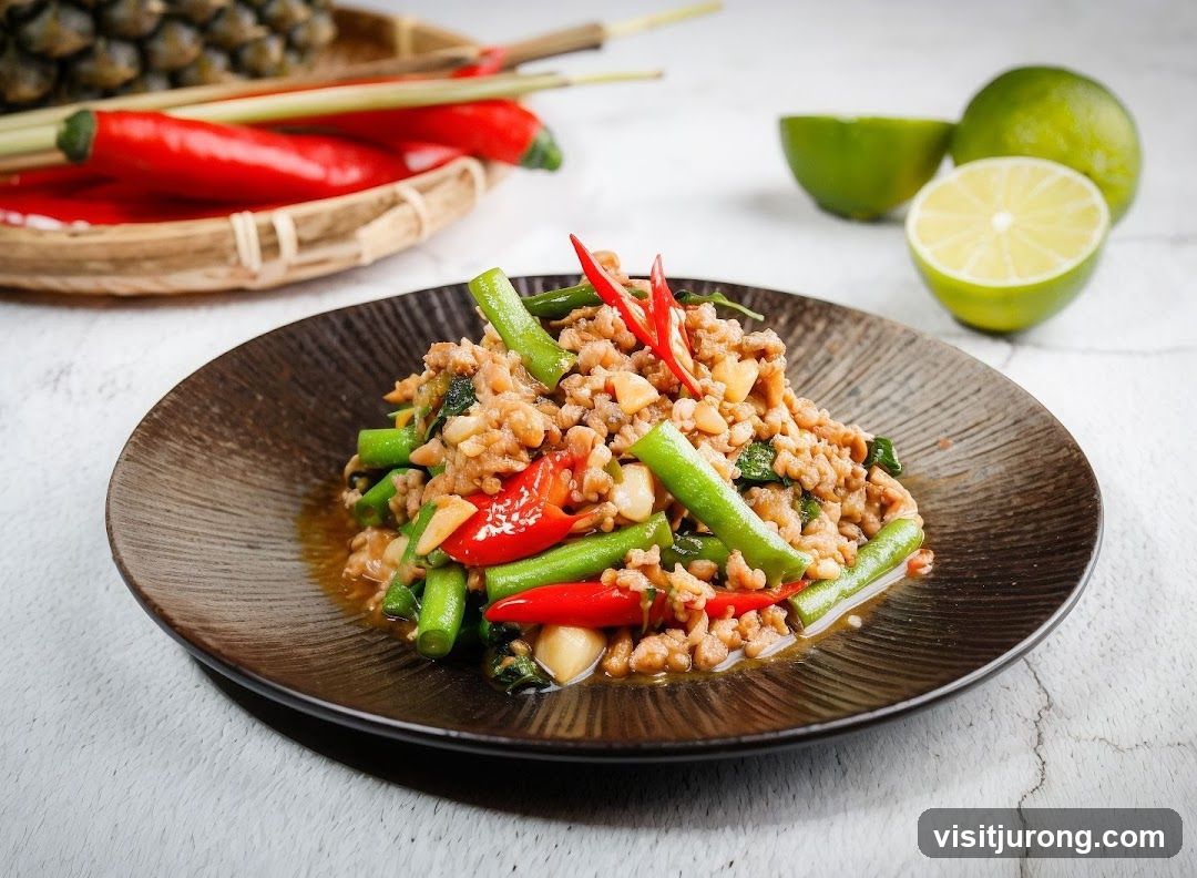 Minced Meat and Green Beans Stir-fry
