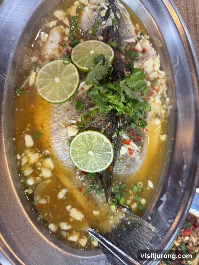 Steamed Fish with Lime and Chili