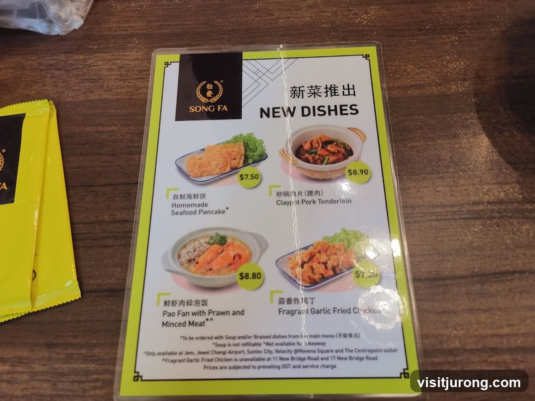 Song Fa New Dishes