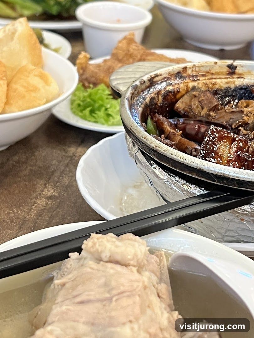 Table with various dishes