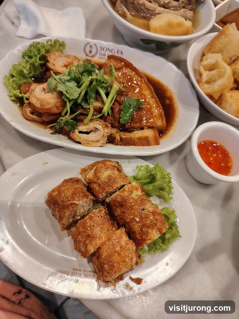 Bak Kut Teh and Fried Rolls