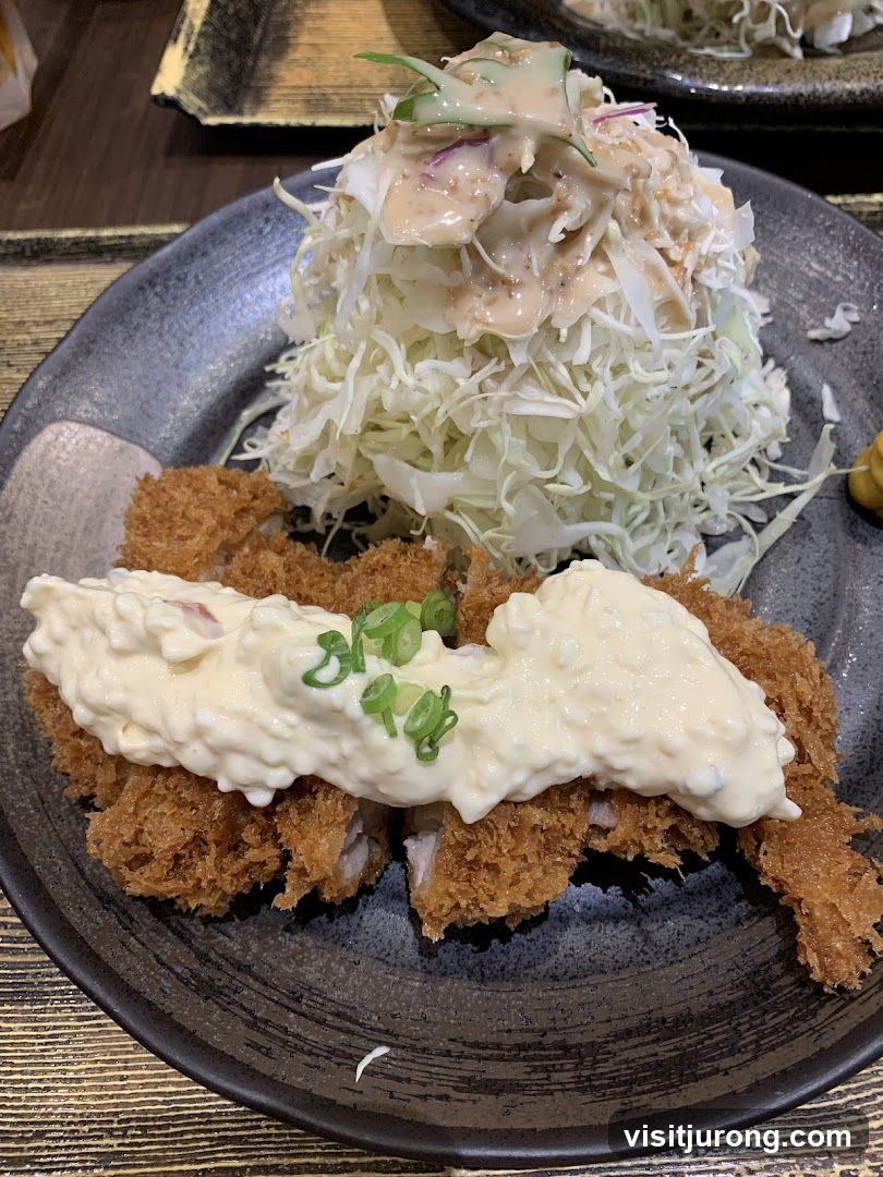 Fried Pork Cutlet with Salad