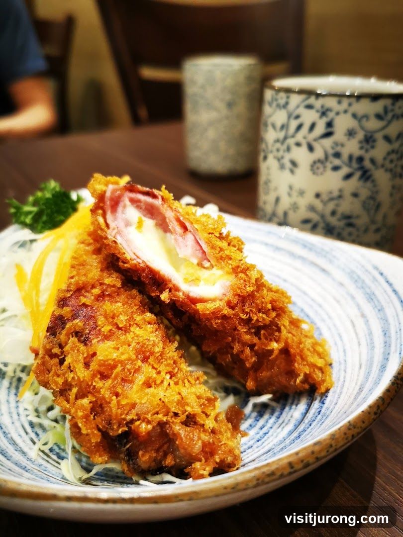 Fried Ham and Cheese Roll