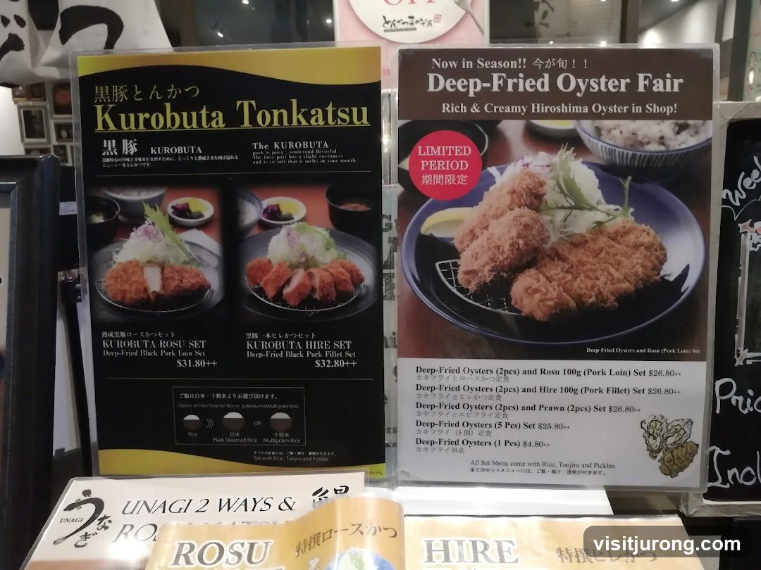 Kurobuta Tonkatsu and Deep-Fried Oyster Fair Menus