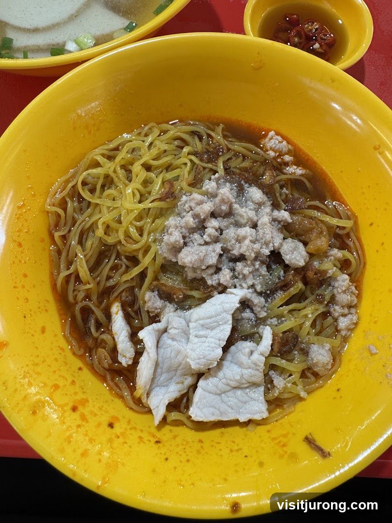 Noodles with Minced Pork and Sliced Pork