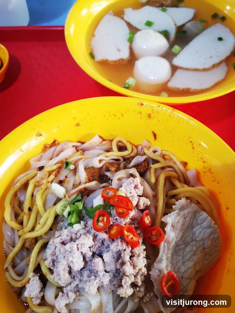 Noodles and Fish Ball Soup