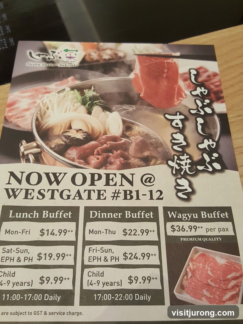 Shabu Sai Menu