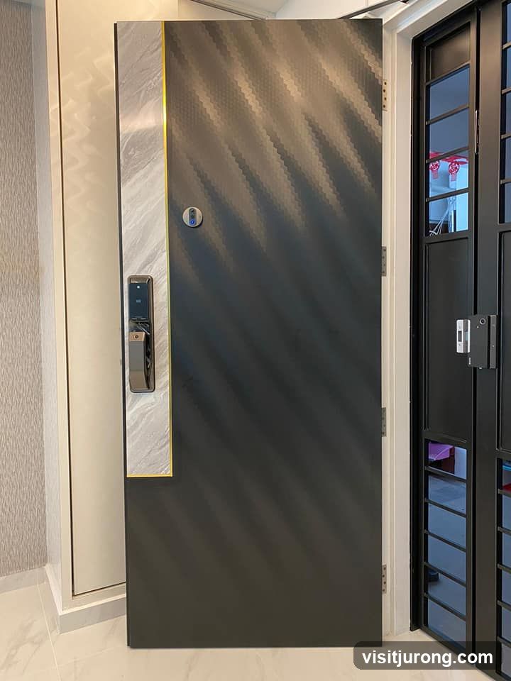 Modern Door with Digital Lock