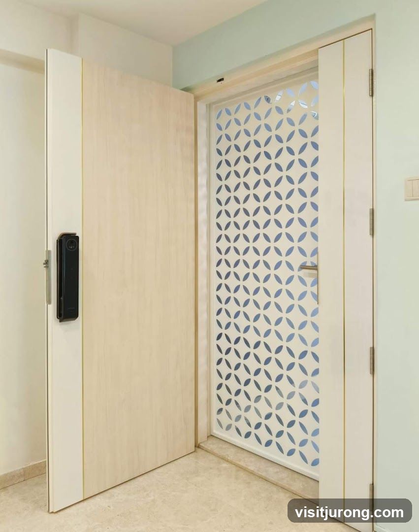Modern Doorway with Decorative Panel