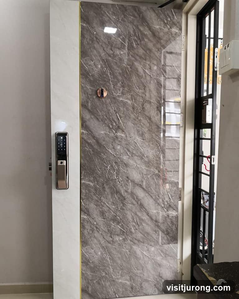 Modern Door with Digital Lock