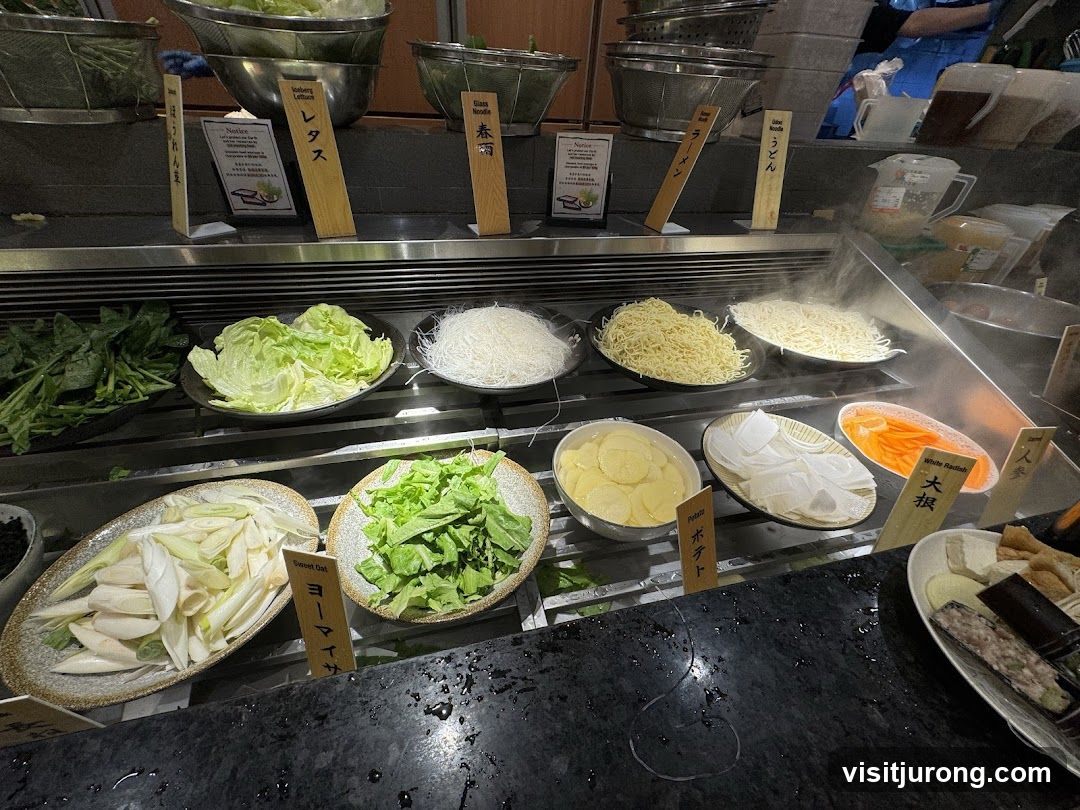 Buffet Display of Ingredients