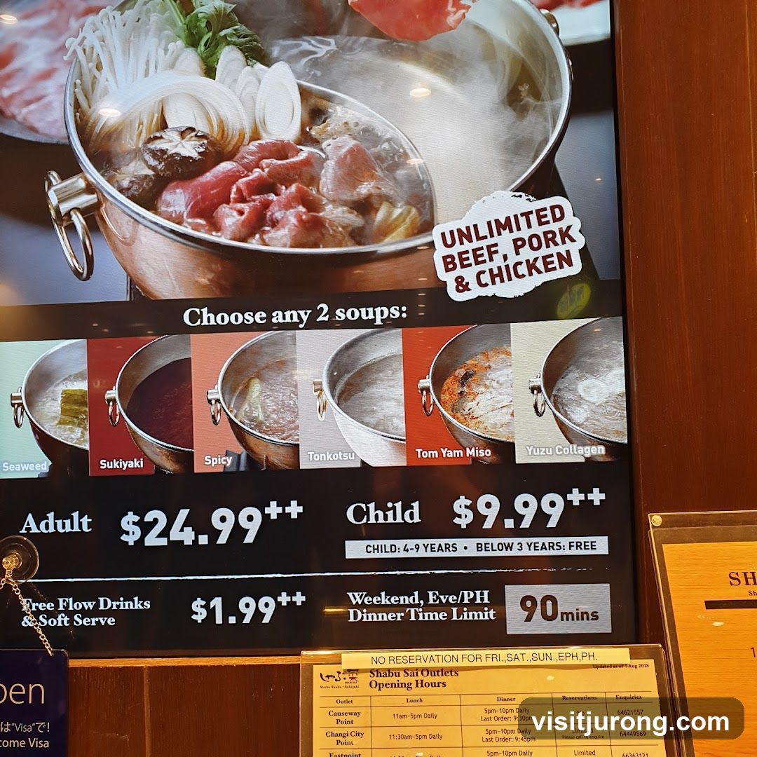 Shabu Sai Menu