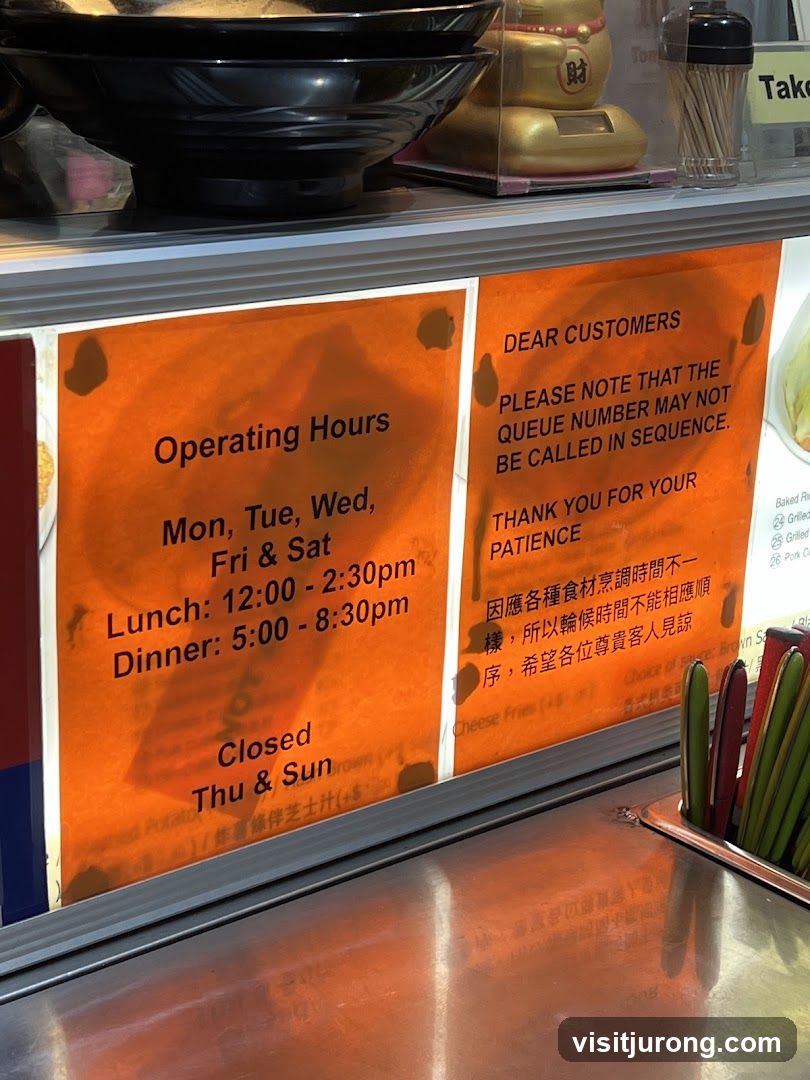 Operating Hours and Customer Notice