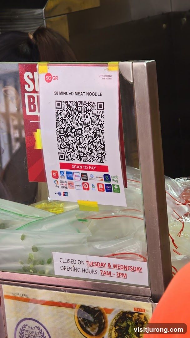 Payment QR Code and Operating Hours