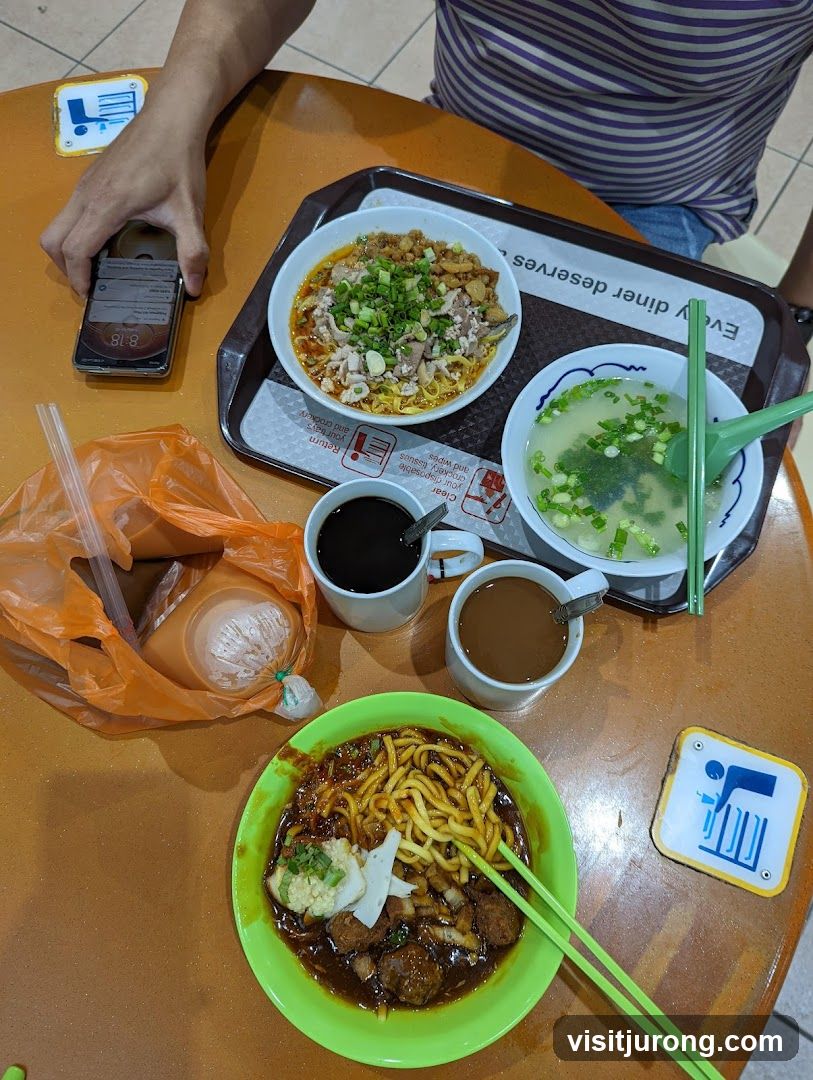Food and Drinks on Table