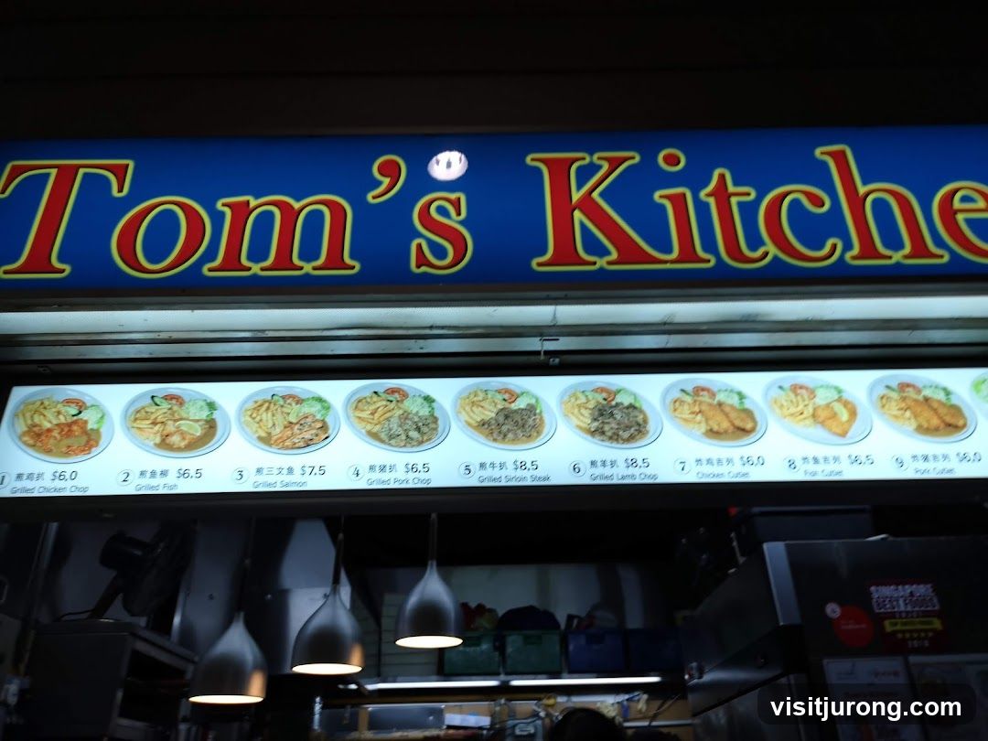 Tom's Kitchen Menu
