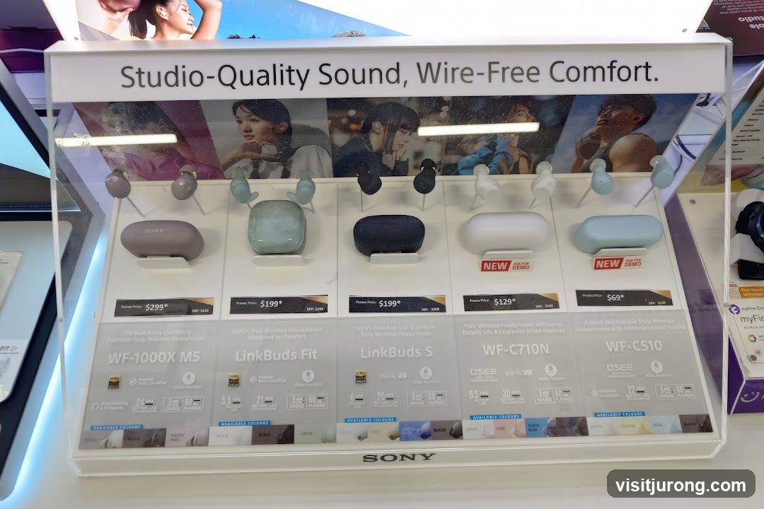 Sony Wireless Headphones Display