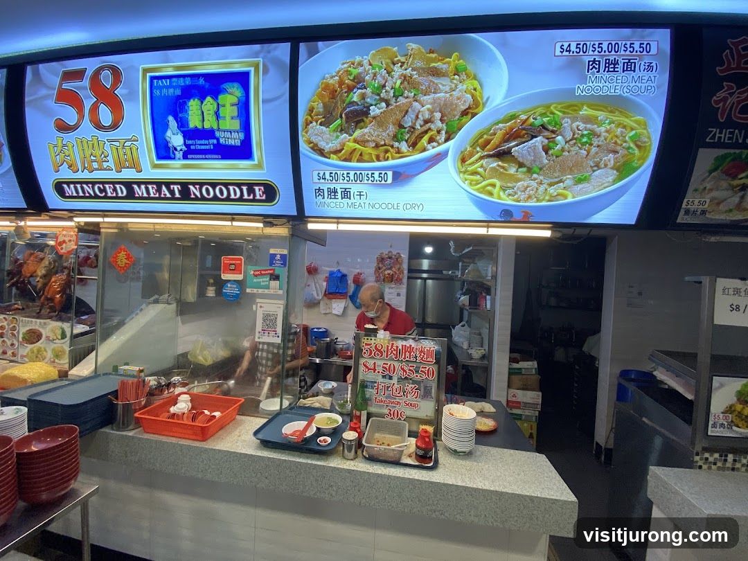 58 Minced Meat Noodle Menu