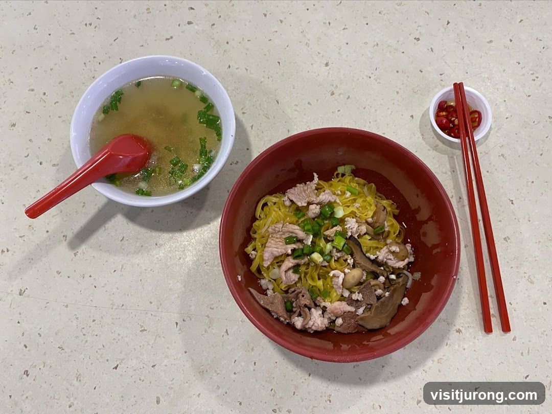 Noodles with Pork and Mushrooms