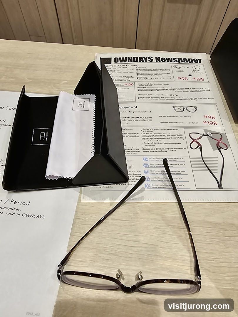 OWNDAYS Newspaper and Eyeglasses