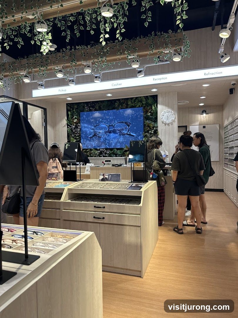 Eyewear store interior