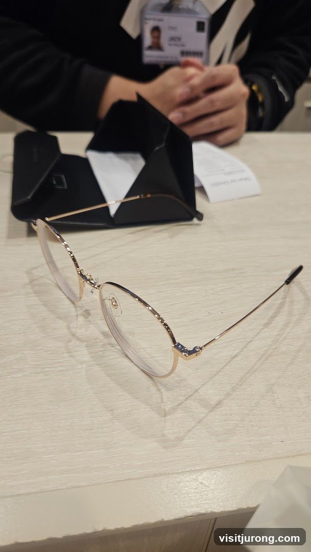 Eyeglasses on a table