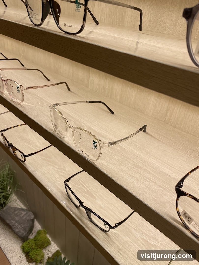 Eyeglasses on Display