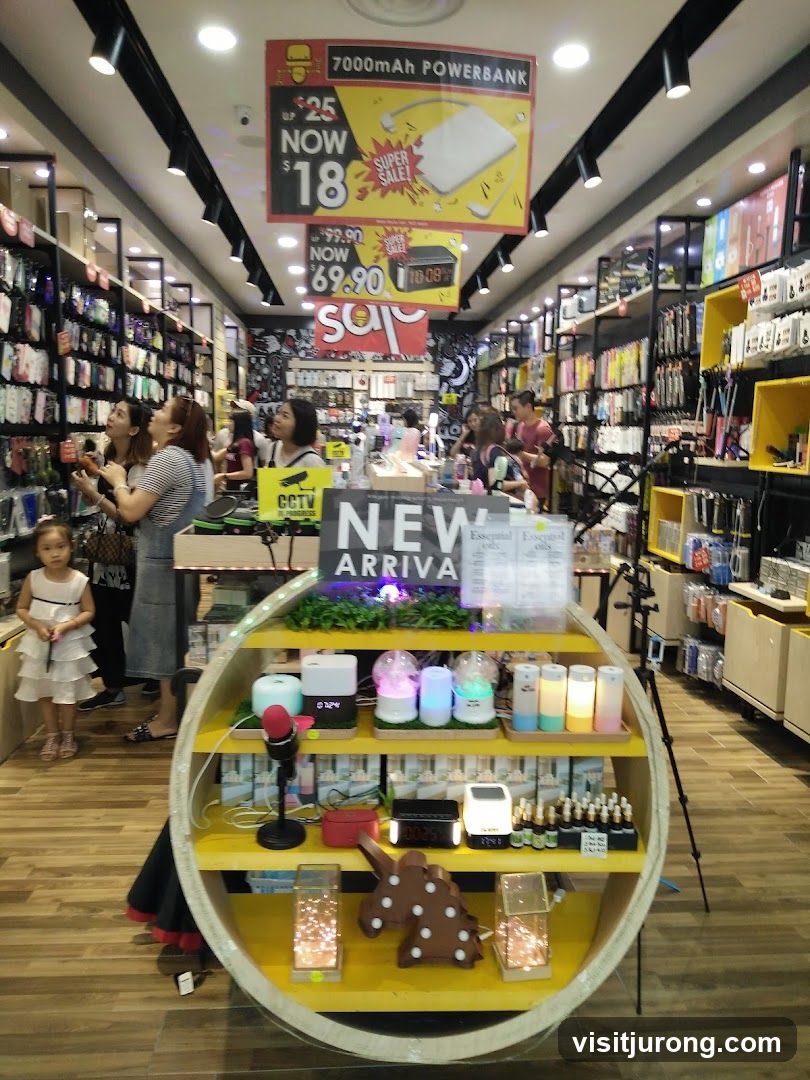 Store Interior with Electronics and Accessories