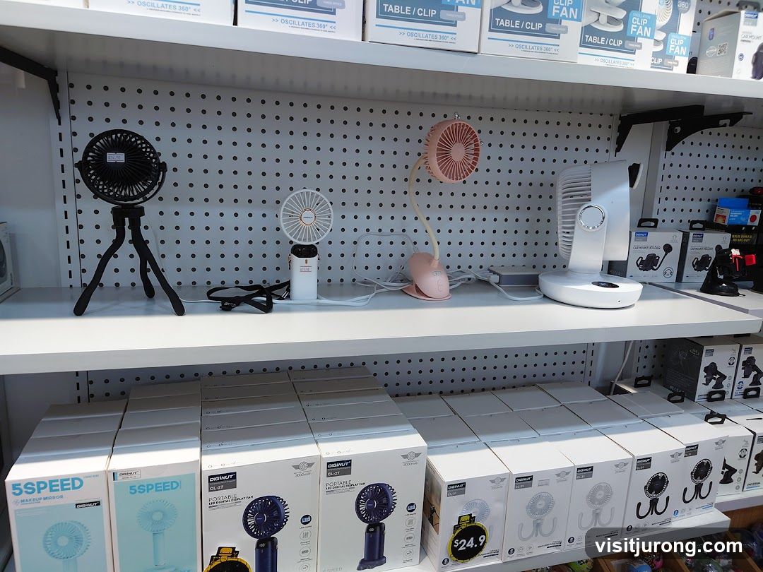 Assortment of Portable Fans and Accessories
