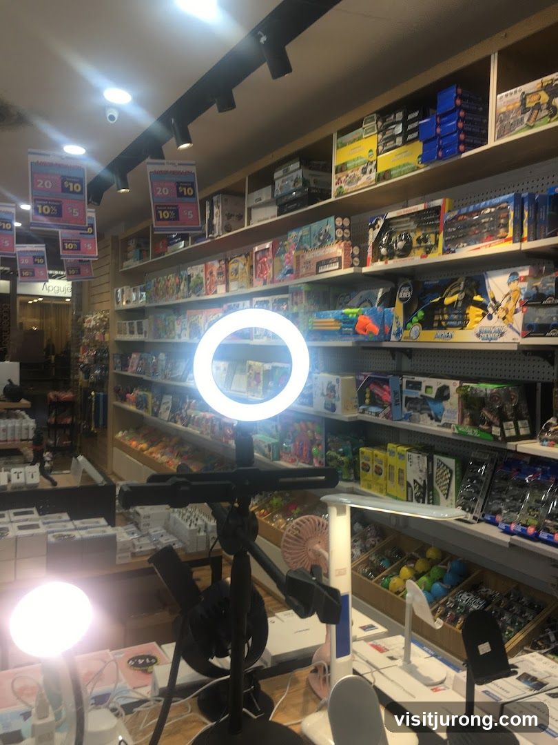 Store Interior with Ring Light