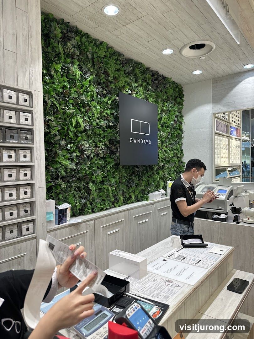 Optician's shop interior