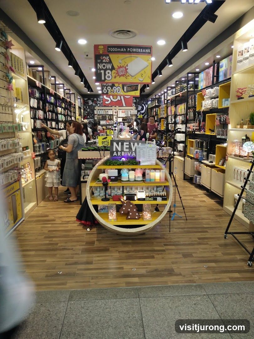 Store Interior with Electronics and Accessories