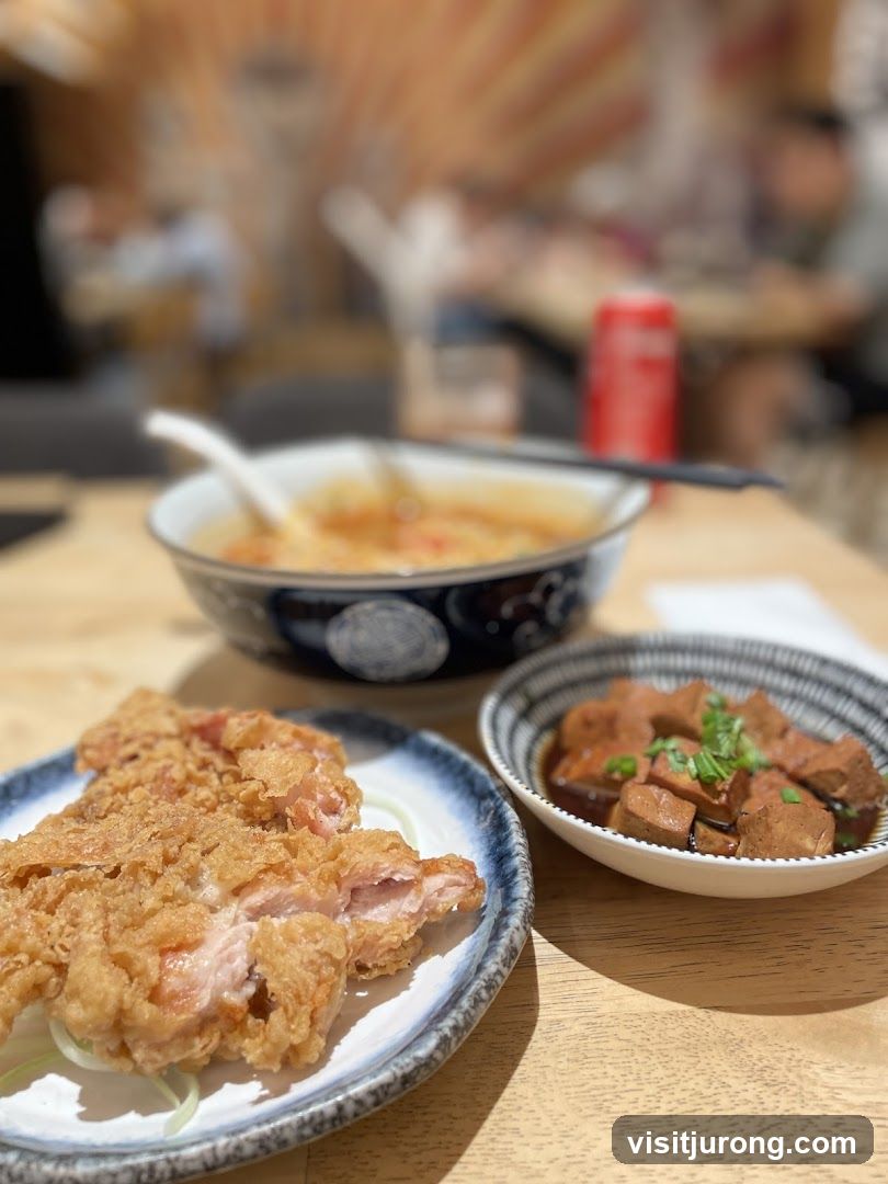 Fried Chicken and Braised Tofu