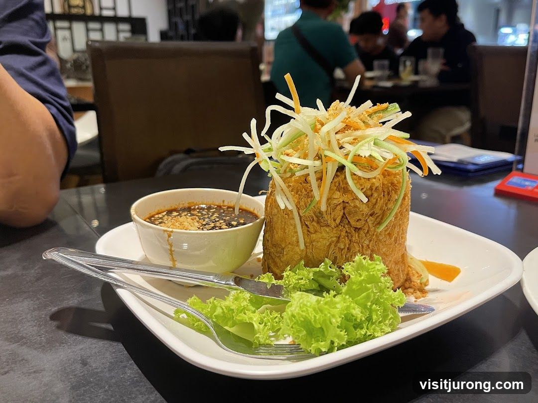 Fried Dish with Dipping Sauce