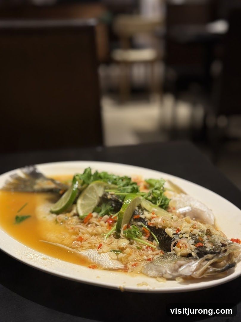 Steamed Fish with Lime and Chili