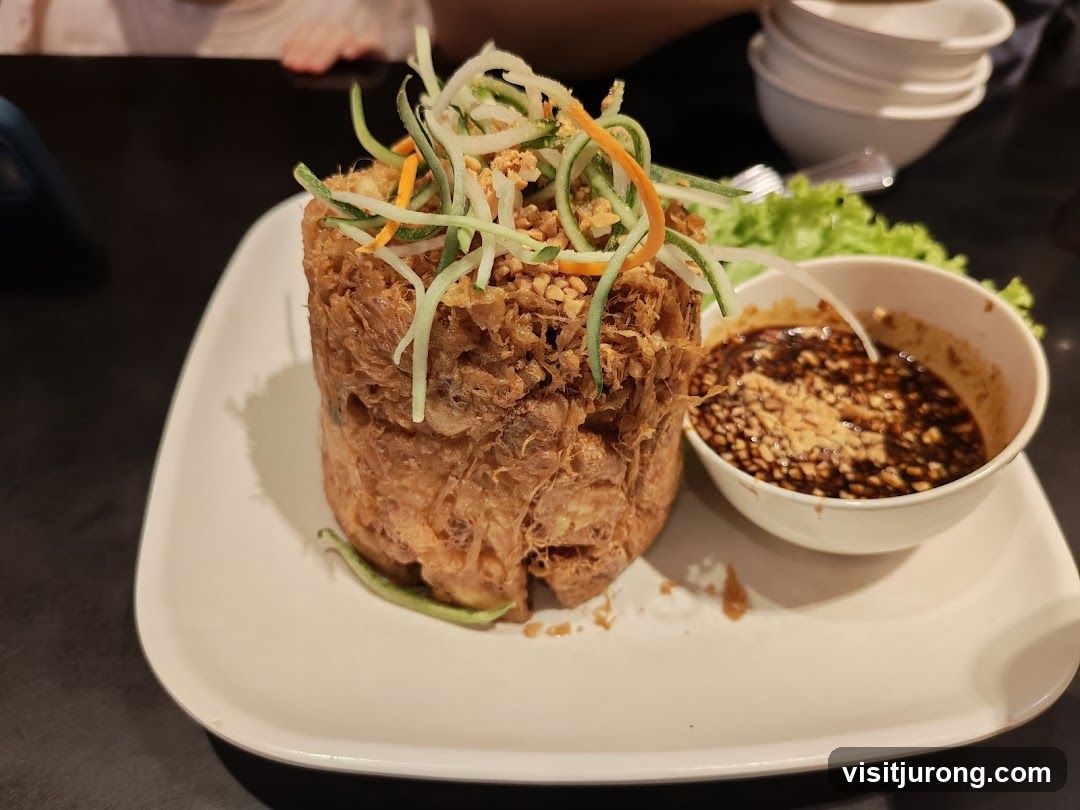 Fried Dish with Dipping Sauce